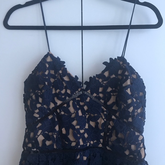 Self Portrait Azaelea Dress - Navy - Authentic! - Picture 4 of 6